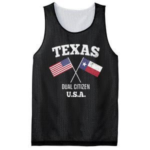 True Texan Dual Citizen Love Texas And America Mesh Reversible Basketball Jersey Tank