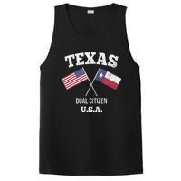 True Texan Dual Citizen Love Texas And America PosiCharge Competitor Tank