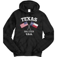 True Texan Dual Citizen Love Texas And America Tie Dye Hoodie