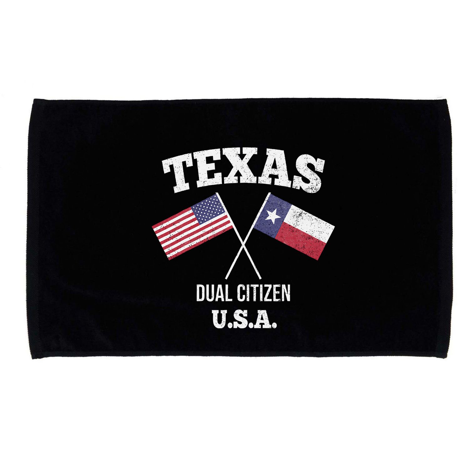 True Texan Dual Citizen Love Texas And America Microfiber Hand Towel