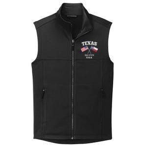 True Texan Dual Citizen Love Texas And America Collective Smooth Fleece Vest