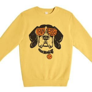 Tennessee Tn Dog State Flag Tn Lover Outfit Premium Crewneck Sweatshirt