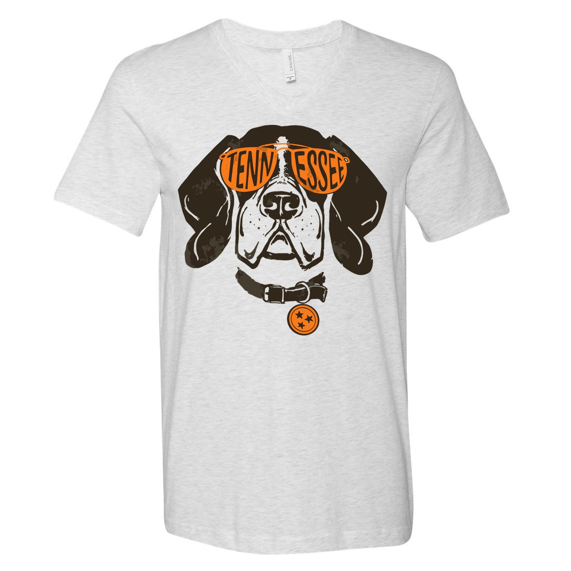 Tennessee Tn Dog State Flag Tn Lover Outfit V-Neck T-Shirt