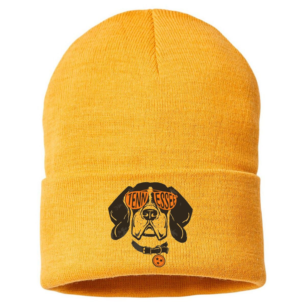 Tennessee Tn Dog State Flag Tn Lover Outfit Sustainable Knit Beanie