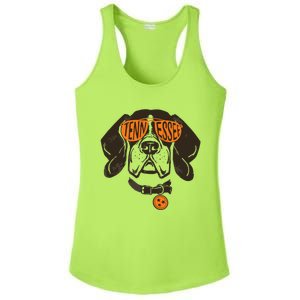 Tennessee Tn Dog State Flag Tn Lover Outfit Ladies PosiCharge Competitor Racerback Tank