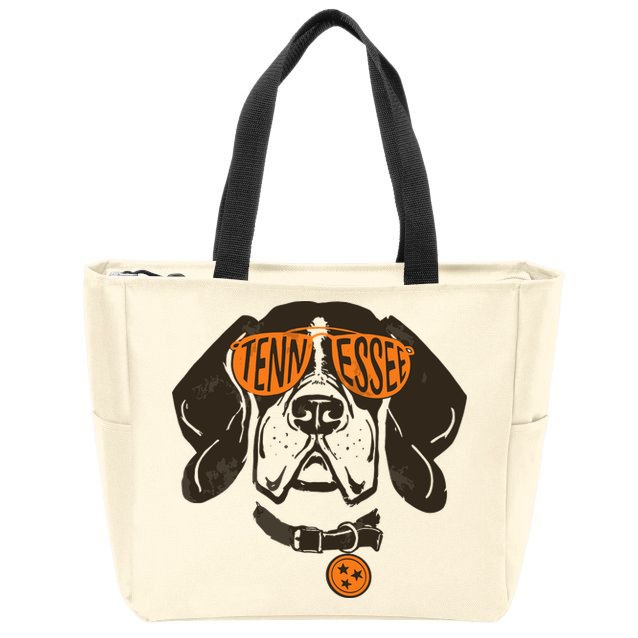 Tennessee Tn Dog State Flag Tn Lover Outfit Zip Tote Bag