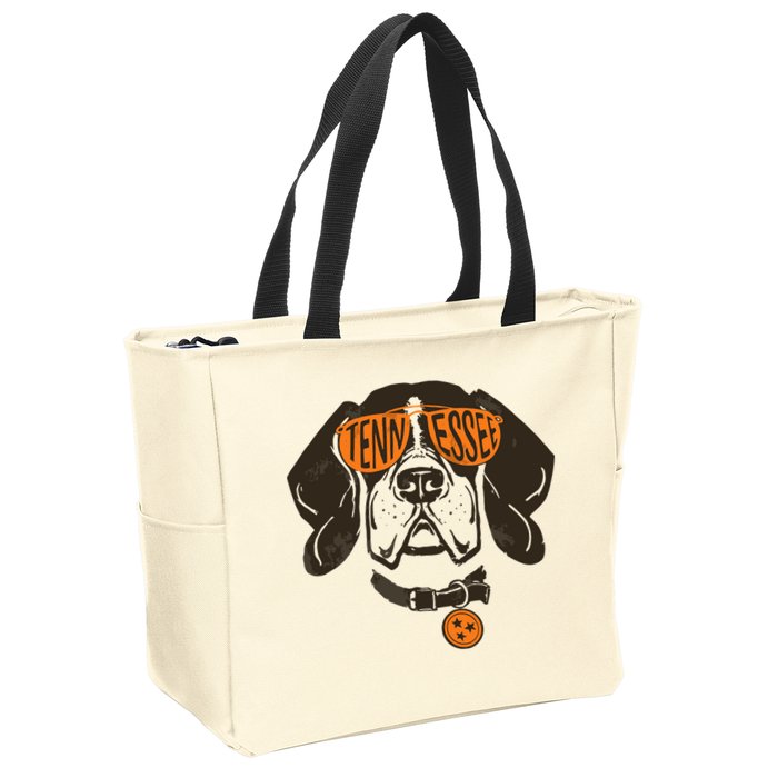 Tennessee Tn Dog State Flag Tn Lover Outfit Zip Tote Bag