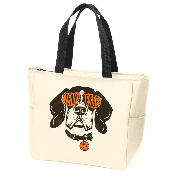 Tennessee Tn Dog State Flag Tn Lover Outfit Zip Tote Bag