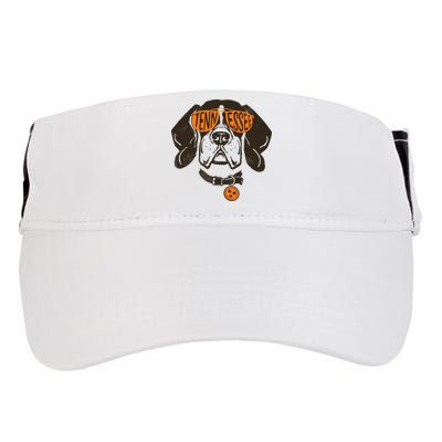 Tennessee Tn Dog State Flag Tn Lover Outfit Adult Drive Performance Visor