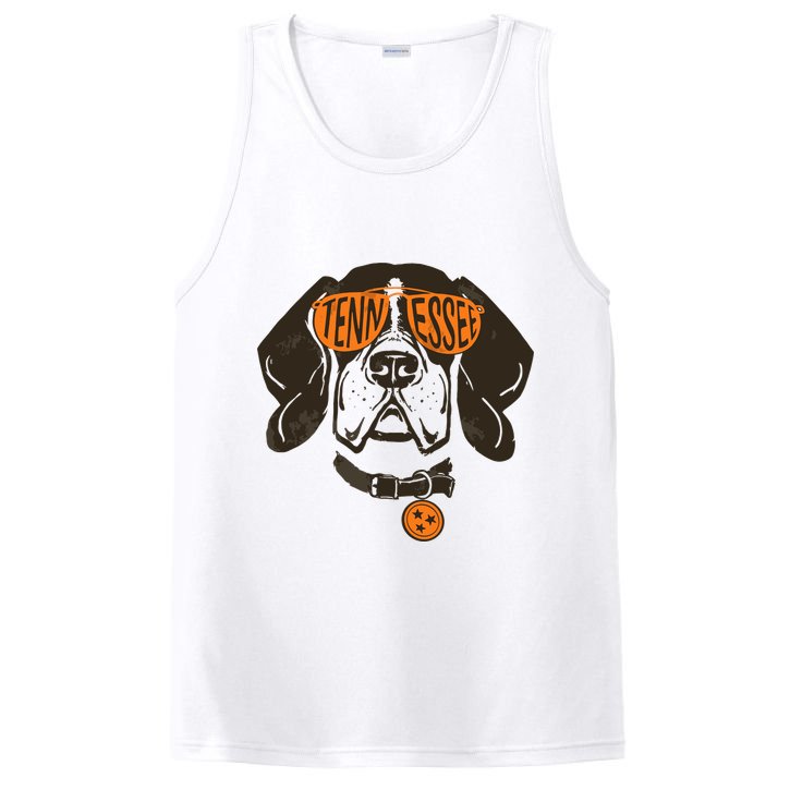 Tennessee Tn Dog State Flag Tn Lover Outfit PosiCharge Competitor Tank