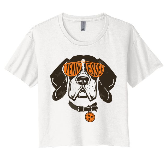 Tennessee Tn Dog State Flag Tn Lover Outfit Crop Top