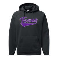 Texas Throwback Design Classic Performance Fleece Hoodie