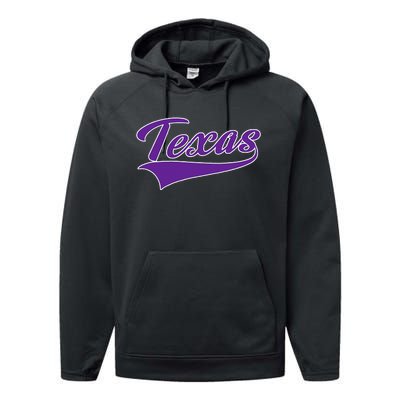 Texas Throwback Design Classic Performance Fleece Hoodie