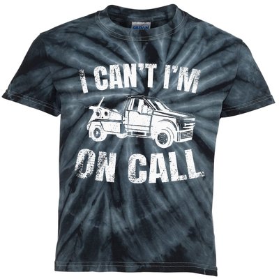 Tow Truck Driver Breakdown Lorry Thin Yellow Line Trucker Kids Tie-Dye T-Shirt