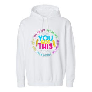 Teacher Testing Day You Got This Test Day Rock The Test Garment-Dyed Fleece Hoodie