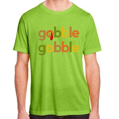 Thanksgiving Turkey Day Gobble Gobble Fall Great Gift Adult ChromaSoft Performance T-Shirt