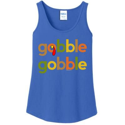 Thanksgiving Turkey Day Gobble Gobble Fall Great Gift Ladies Essential Tank