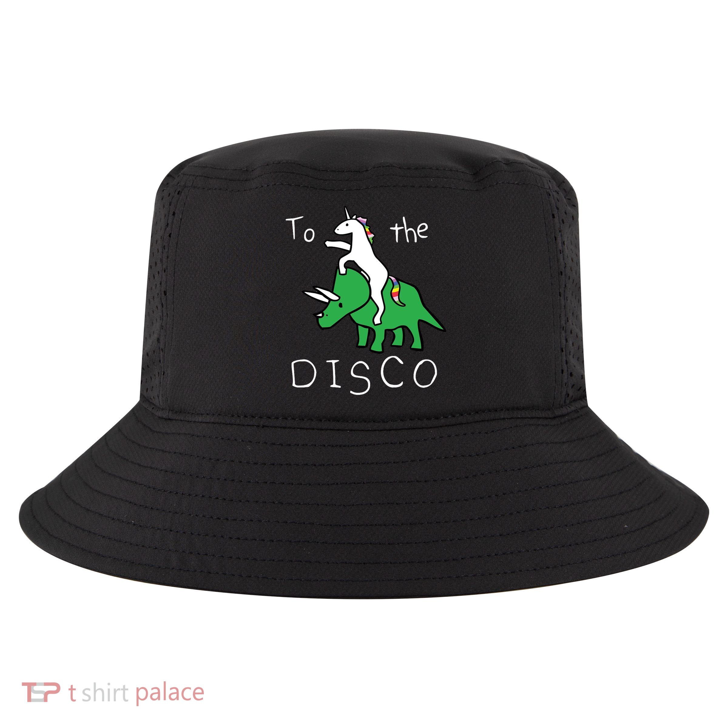 To The Disco 80s Party Unicorn Dino Disco Cool Comfort Performance Bucket Hat
