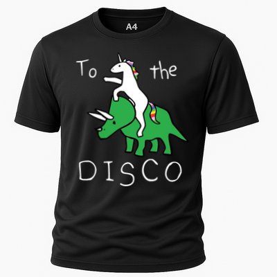 To The Disco 80s Party Unicorn Dino Disco Performance Shirt