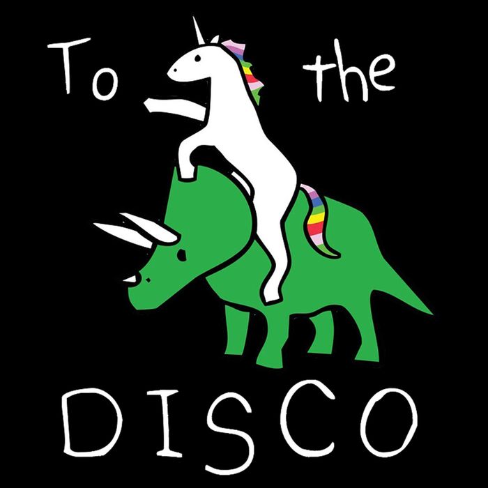 To The Disco 80s Party Unicorn Dino Disco Flatbill Hat