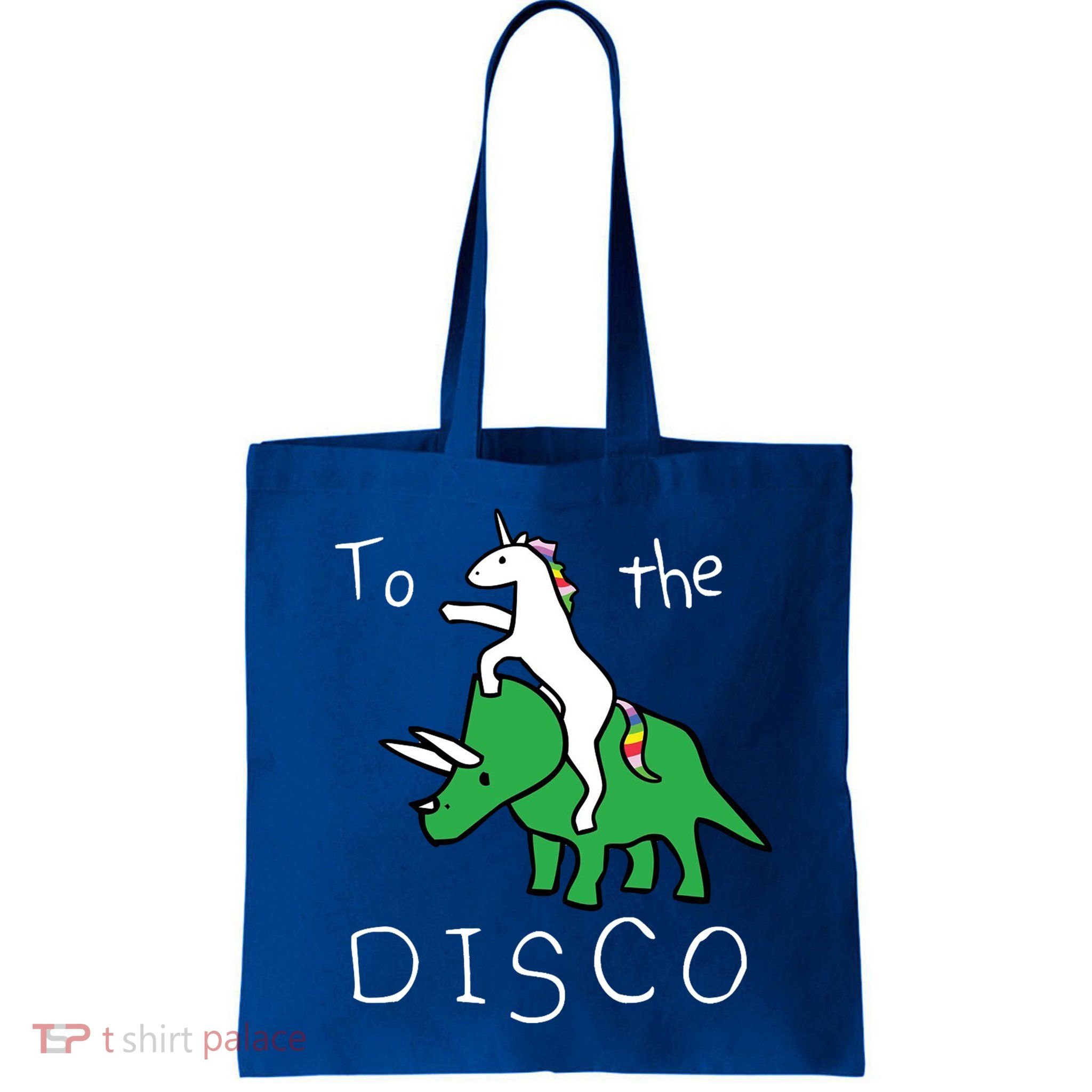 To The Disco 80s Party Unicorn Dino Disco Bag