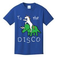 To The Disco 80s Party Unicorn Dino Disco Kids T-Shirt