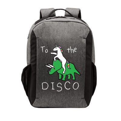 To The Disco 80s Party Unicorn Dino Disco Vector Backpack