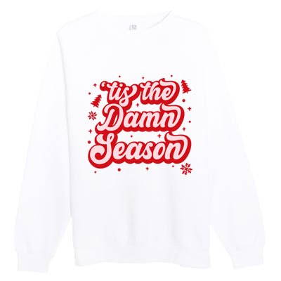 Tis The Damn Season Evermore Christmas Taylor Lover Xmas Premium Crewneck Sweatshirt