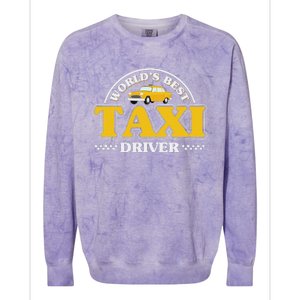 Taxi Taxi Driver Colorblast Crewneck Sweatshirt