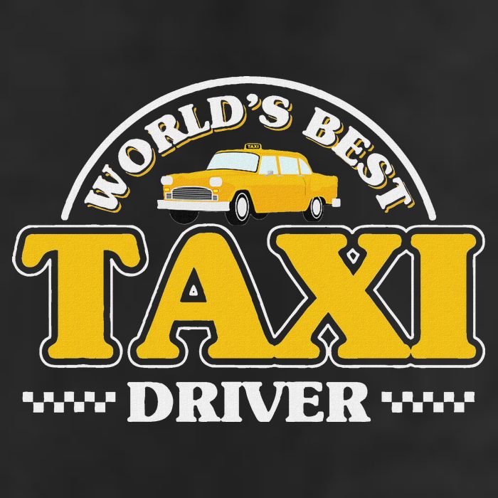 Taxi Taxi Driver 7 Panel Mesh Trucker Snapback Hat