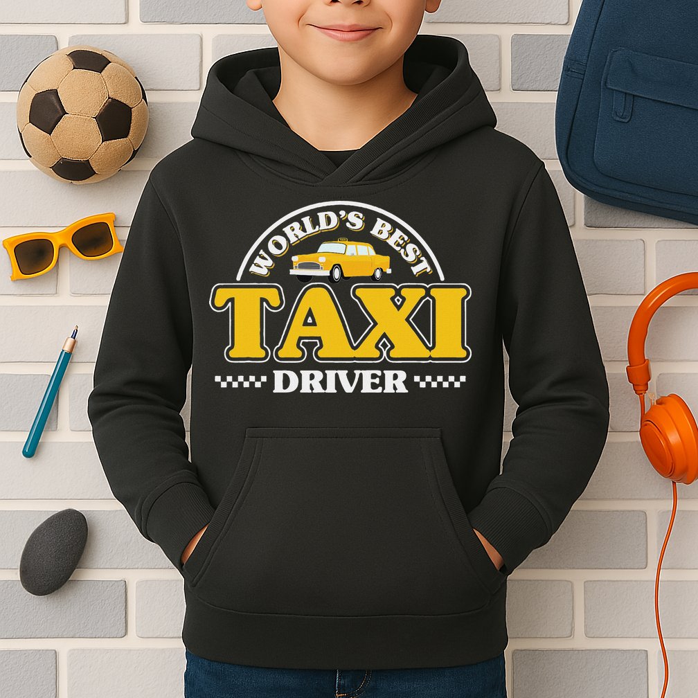 Taxi Taxi Driver Kids Hoodie
