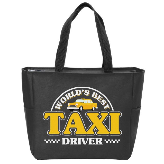Taxi Taxi Driver Zip Tote Bag