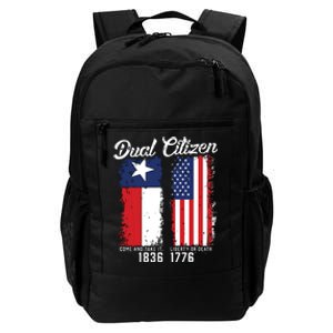 True Texan Dual Citizen Love Texas And America Daily Commute Backpack