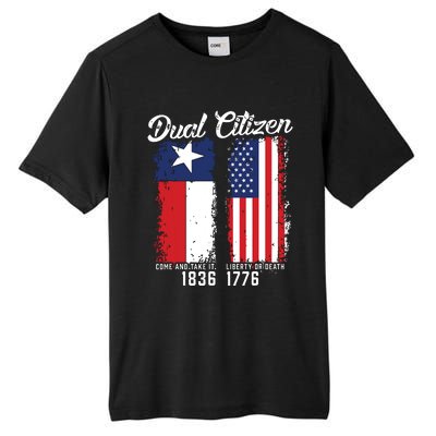 True Texan Dual Citizen Love Texas And America Tall Fusion ChromaSoft Performance T-Shirt