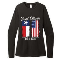 True Texan Dual Citizen Love Texas And America Womens CVC Long Sleeve Shirt