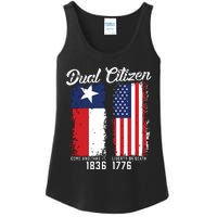 True Texan Dual Citizen Love Texas And America Ladies Essential Tank