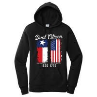 True Texan Dual Citizen Love Texas And America Women's Pullover Hoodie