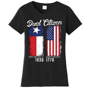 True Texan Dual Citizen Love Texas And America Women's T-Shirt