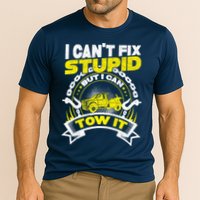 Tow Truck Driver Wrecker I CanT Fix Stupid But I Can Tow It Cooling Performance Crew T-Shirt