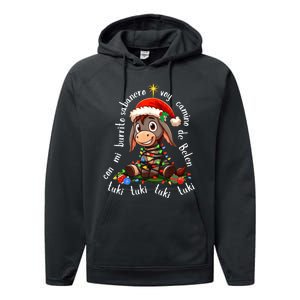 Tuki Tuki Donkey Mi Burrito Sabanero Mexican Mexico Xmas Performance Fleece Hoodie