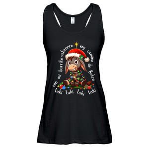 Tuki Tuki Donkey Mi Burrito Sabanero Mexican Mexico Xmas Ladies Essential Flowy Tank