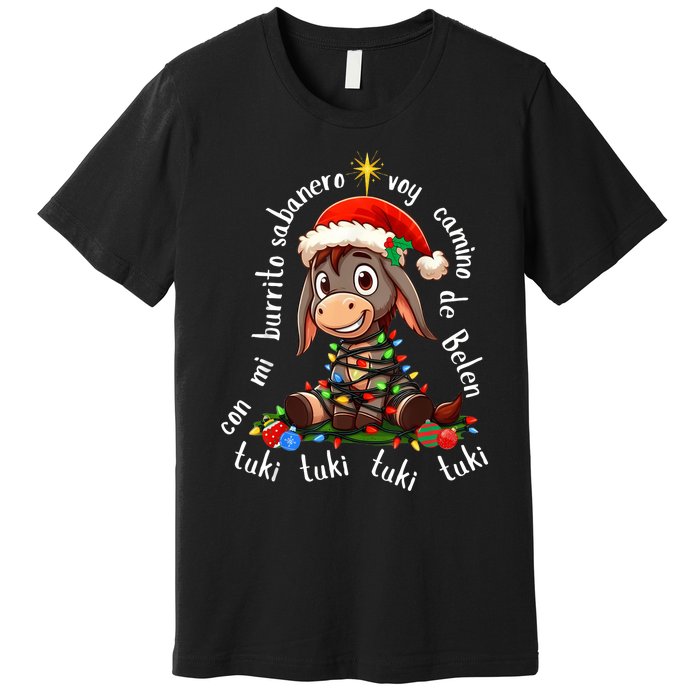 Tuki Tuki Donkey Mi Burrito Sabanero Mexican Mexico Xmas Premium T-Shirt