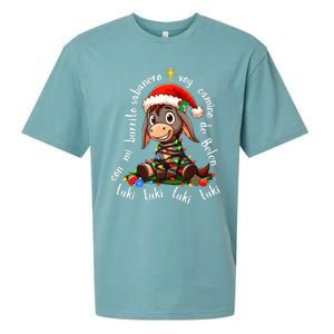 Tuki Tuki Donkey Mi Burrito Sabanero Mexican Mexico Xmas Sueded Cloud Jersey T-Shirt