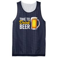 Time To Drink Beer Mesh Reversible Basketball Jersey Tank