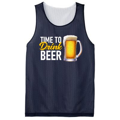 Time To Drink Beer Mesh Reversible Basketball Jersey Tank