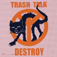 Trash Talk Destroy Black Cat 25L Jumbo Tote