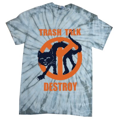 Trash Talk Destroy Black Cat Tie-Dye T-Shirt