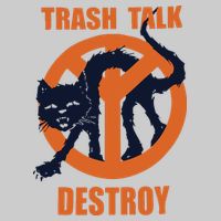 Trash Talk Destroy Black Cat Tie-Dye T-Shirt