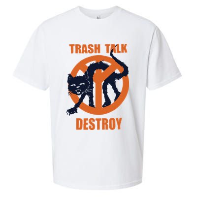 Trash Talk Destroy Black Cat Sueded Cloud Jersey T-Shirt