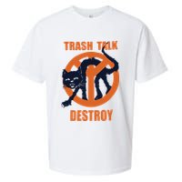 Trash Talk Destroy Black Cat Sueded Cloud Jersey T-Shirt